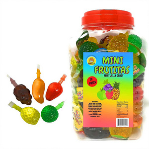 China Colorful Cute Mini Fruit Jelly Candy Assorted Yummy Juice Fruity Jelly