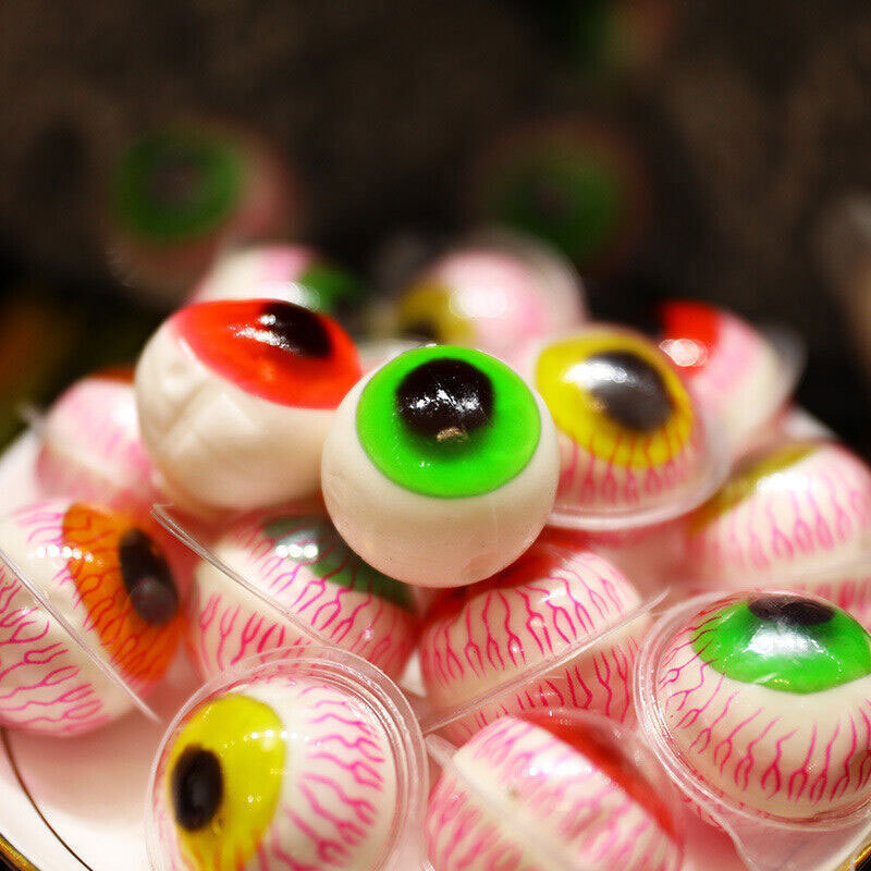 Wholesale Halloween Soft Candy Ball Gummy Eyeballs Candy