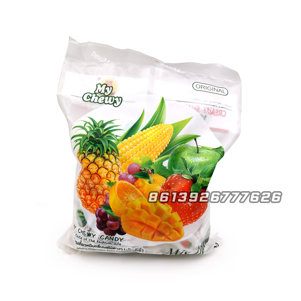 wholesale milk my chewy candy mix fruit corn flavor soft gummy candy