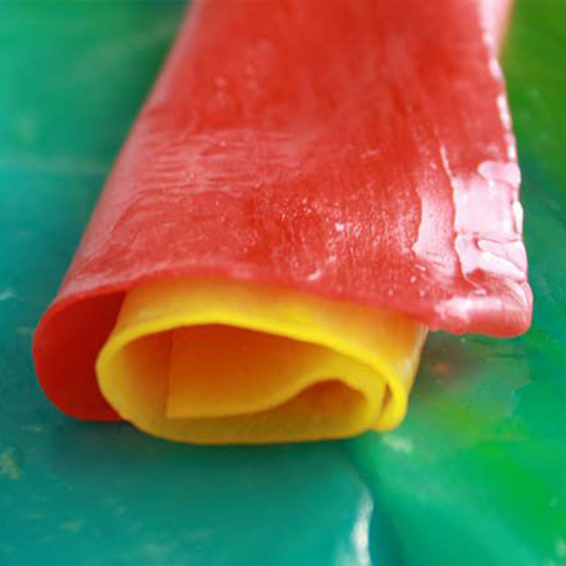 Custom Fruit Roll Up Mix Flavored Snacks Rainbow Jelly Fruit Roll Ups Gummy Candy