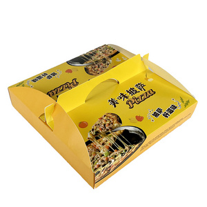 Custom Logo White Cardboard Pizza Boxes Delivery Packaging box for pizza