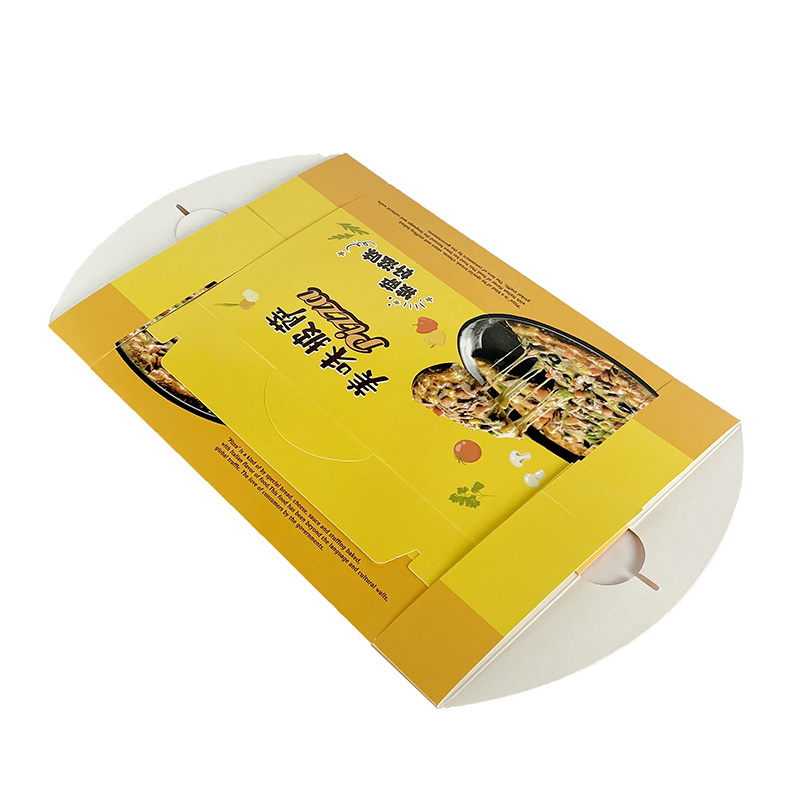 Custom Logo White Cardboard Pizza Boxes Delivery Packaging box for pizza