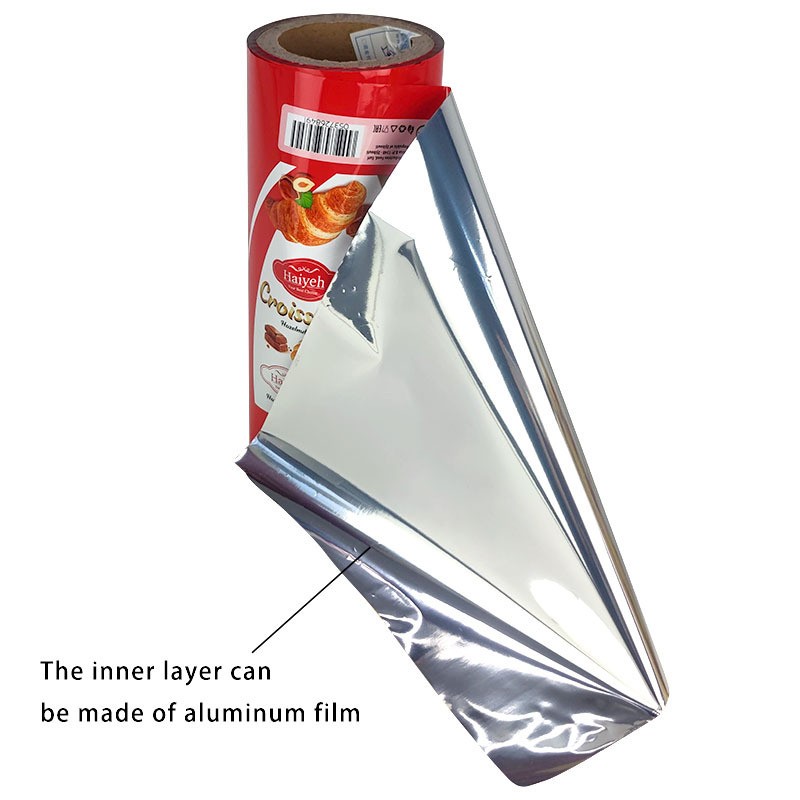 OEM Banana Corn Tortilla Packaging inside foil flexible roll film snack potato chips crisps food packaging plastic bag