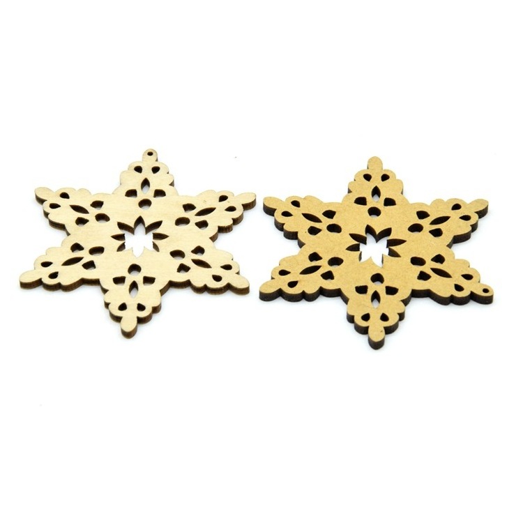 Wholesale christmas decorations laser cut wooden christmas ornaments for christmas gifts