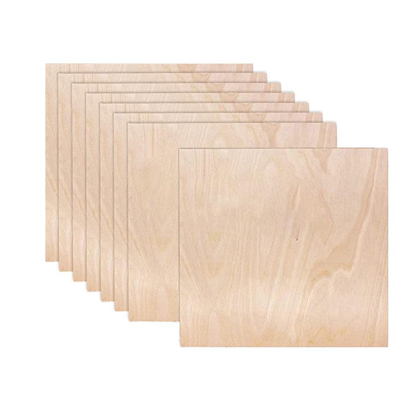 Laser cut basswood plywood sheets 3mm 4mm 5mm 6mm birch bamboo plywood