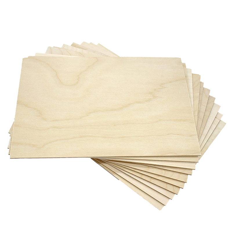 Laser cut basswood plywood sheets 3mm 4mm 5mm 6mm birch bamboo plywood