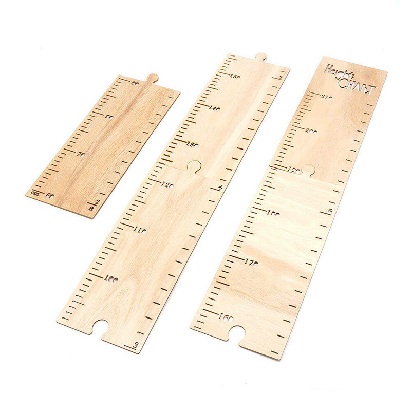 Wooden Height Growth Chart for Kids Wooden Ruler Kids Height Wall Chart Nursery Hanging Wall Decor for Kids Room