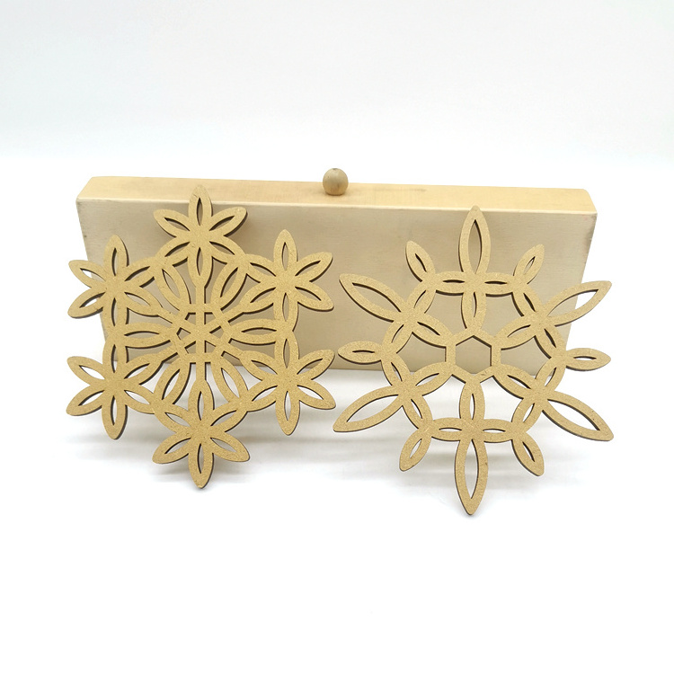 Wholesale christmas decorations laser cut wooden christmas ornaments for christmas gifts