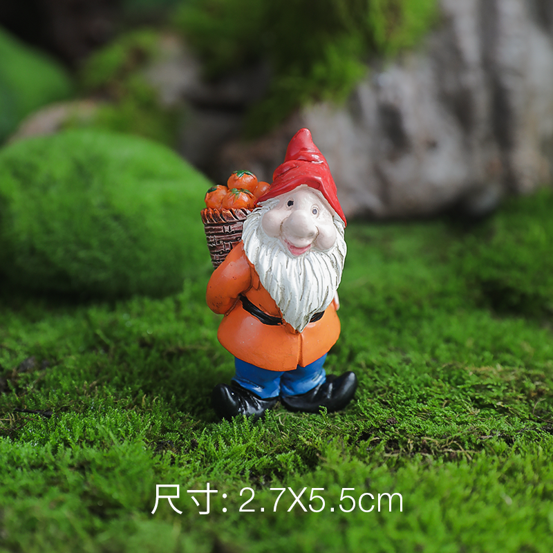 Ready to ship Resin Garden Dwarf Sculpture Mini Elf Statue Gnomes ornaments ground figurine 7 dwarfs garden Christmas statues