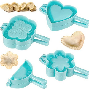 Kitchen Tools Flower Butterfly Shape Manual Plastic Empanada Press Dumpling Mould Dumpling Maker Mold Set