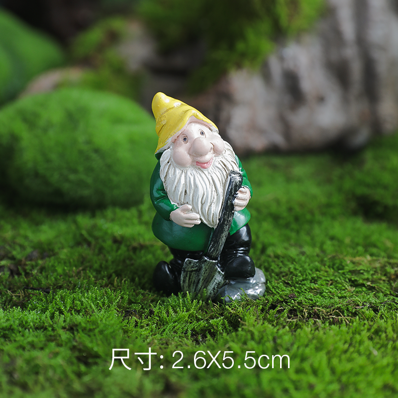 Ready to ship Resin Garden Dwarf Sculpture Mini Elf Statue Gnomes ornaments ground figurine 7 dwarfs garden Christmas statues