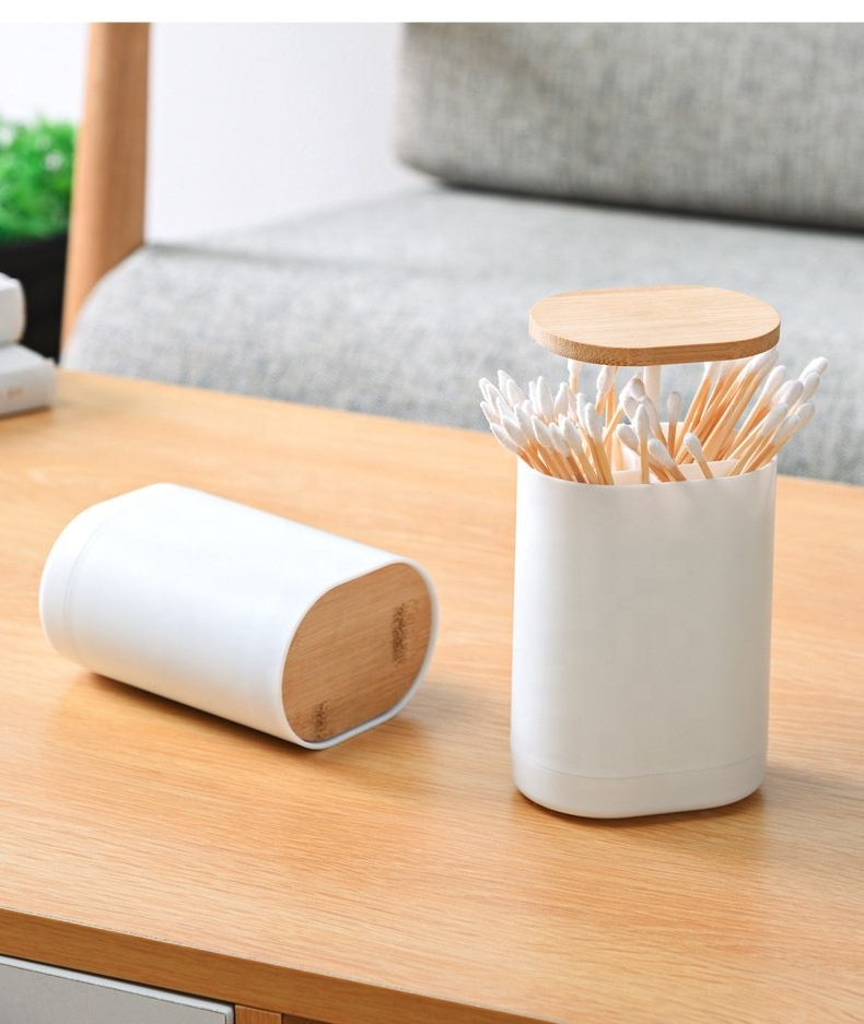 Portable Semi-automatic Toothpick Box Dispensers For Cotton Swab Toothpick Holders