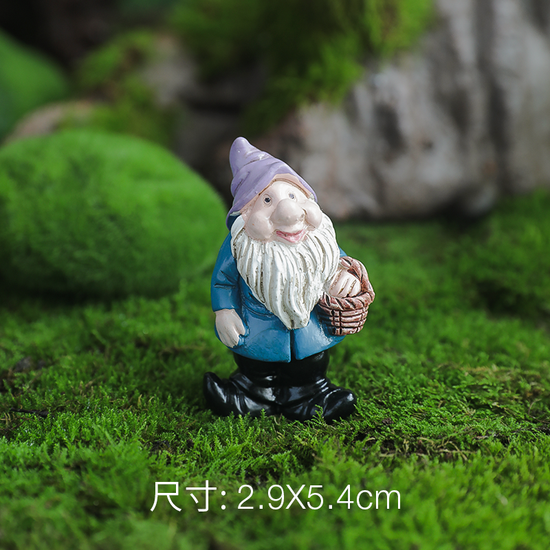 Ready to ship Resin Garden Dwarf Sculpture Mini Elf Statue Gnomes ornaments ground figurine 7 dwarfs garden Christmas statues