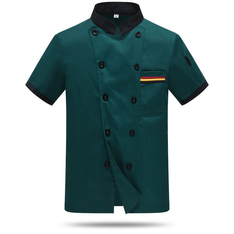 Unisex Men Chef Coat Jacket Restaurant Kitchen Workwear Cooking Hotel Uniform