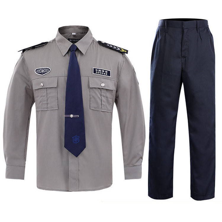 Hot Sale Clothing Samples Customize Security Uniform Set Guard Security Suit Guard Uniform Work Wear