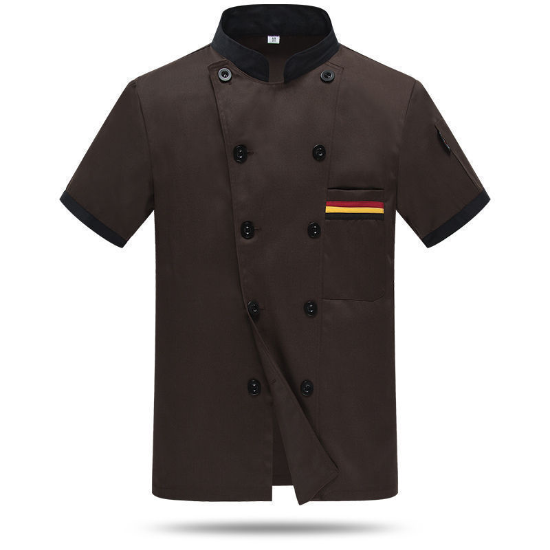 Unisex Men Chef Coat Jacket Restaurant Kitchen Workwear Cooking Hotel Uniform