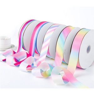 YYX Color Changing 4cm Custom Roll 100 Yards Grosgrain Printer Ribbon for Gift Wrap Flower Boxes