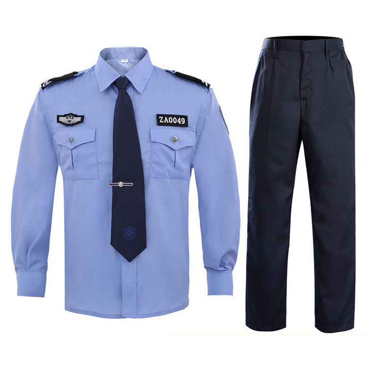 Hot Sale Clothing Samples Customize Security Uniform Set Guard Security Suit Guard Uniform Work Wear