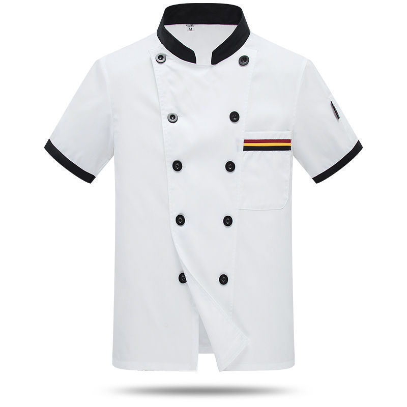 Unisex Men Chef Coat Jacket Restaurant Kitchen Workwear Cooking Hotel Uniform