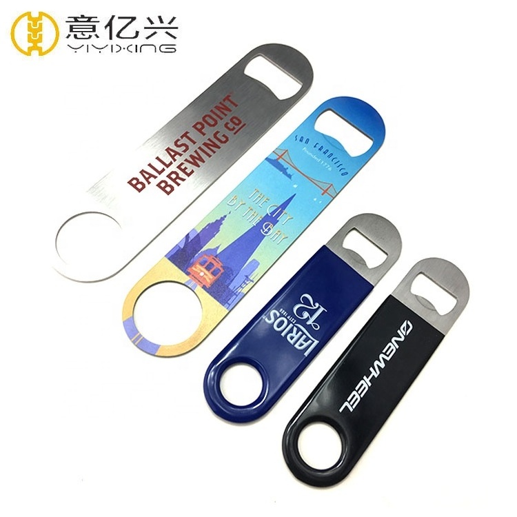 Vinyl Covered Stainless Steel Metal Glitter Speed Bottle Opener