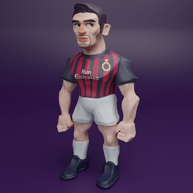 Factory Sportsman Model Toy Style and PVC Material 3D Figure Custom Football Player Vinyl Action Figure