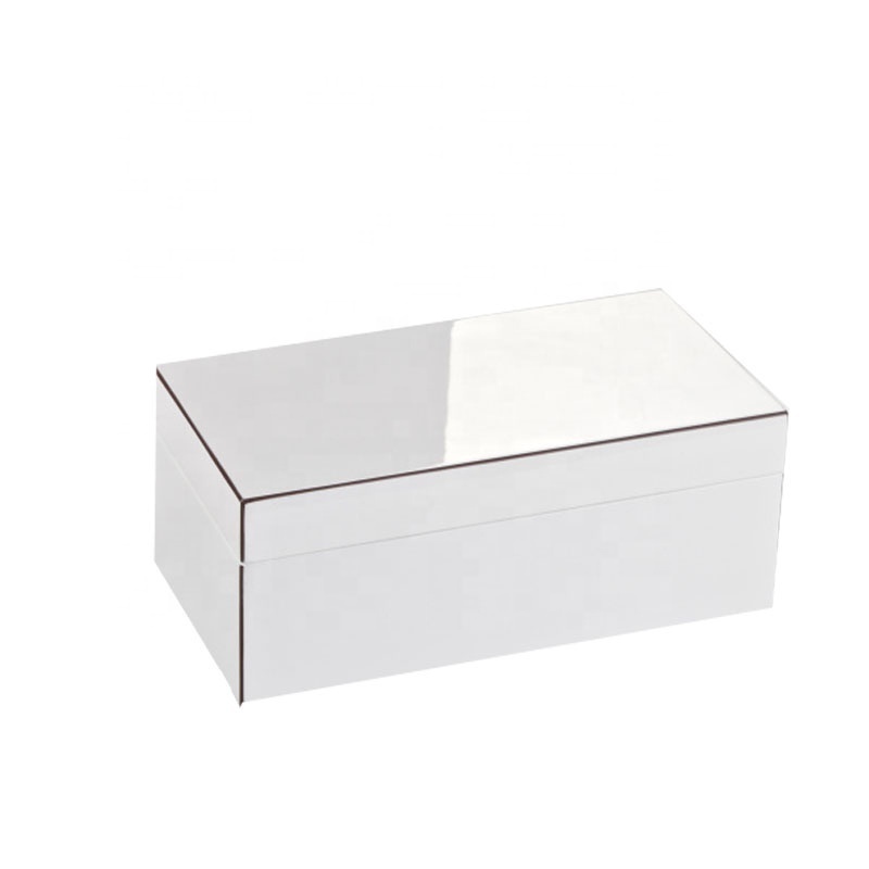 Large White Lacquer Cases lacquer jewelry box with lock