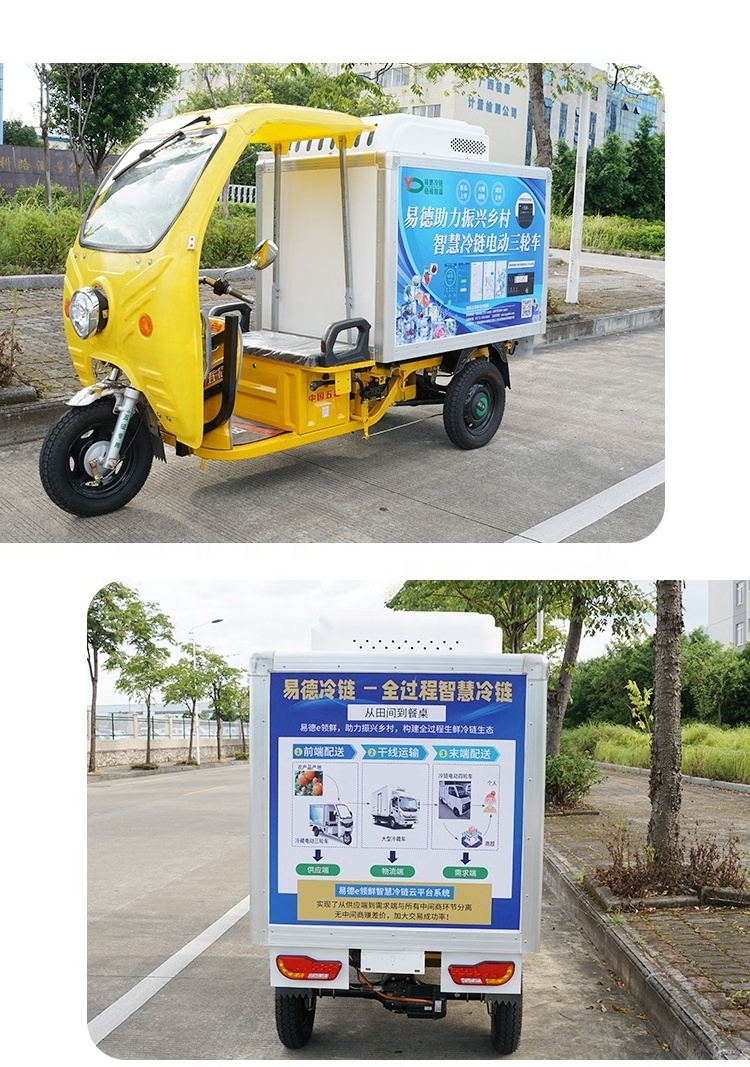 China cheap tricycle electric bicycle freezing box motorized tricycles