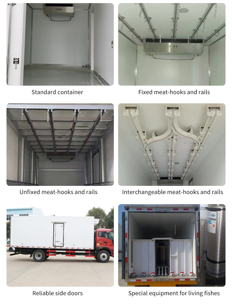 Freezer Food Storage Boxes Refrigerated Truck Diesel Vehicle Transmission Refrigerator Trucks