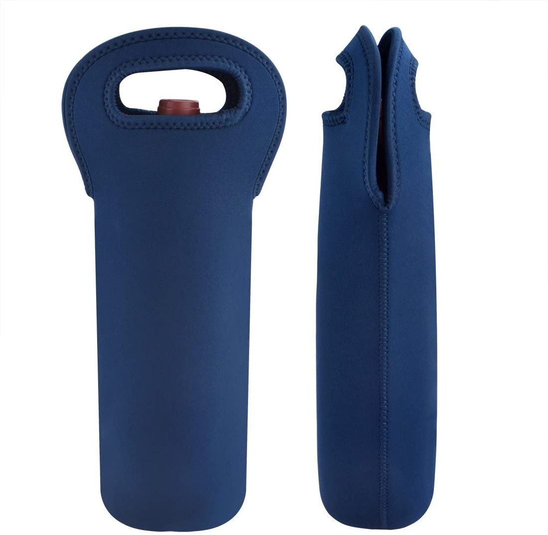 Neoprene Wine bottle Carrier Cooler One Pack Bag, Single Pack Wine Bottle Protect Bag