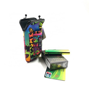 New Arrival Custom Gift Neoprene Cigarettes Case Holder Pouch Bag with Card Money Lighter Pocket