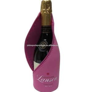 neoprene champagne zip-up wine cooler sleeve, wine bottle cooler case