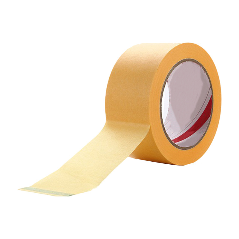 Industry Grade Gold Masking Spray Painting Protection High temperature textured paper Adhesive Tape