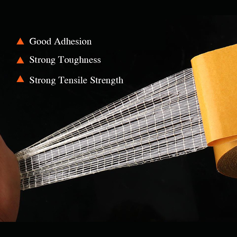 Heavy Duty Reinforced Bi-directional Double Sided Adhesive Cross Filament Tape For Foam Sealing Strip