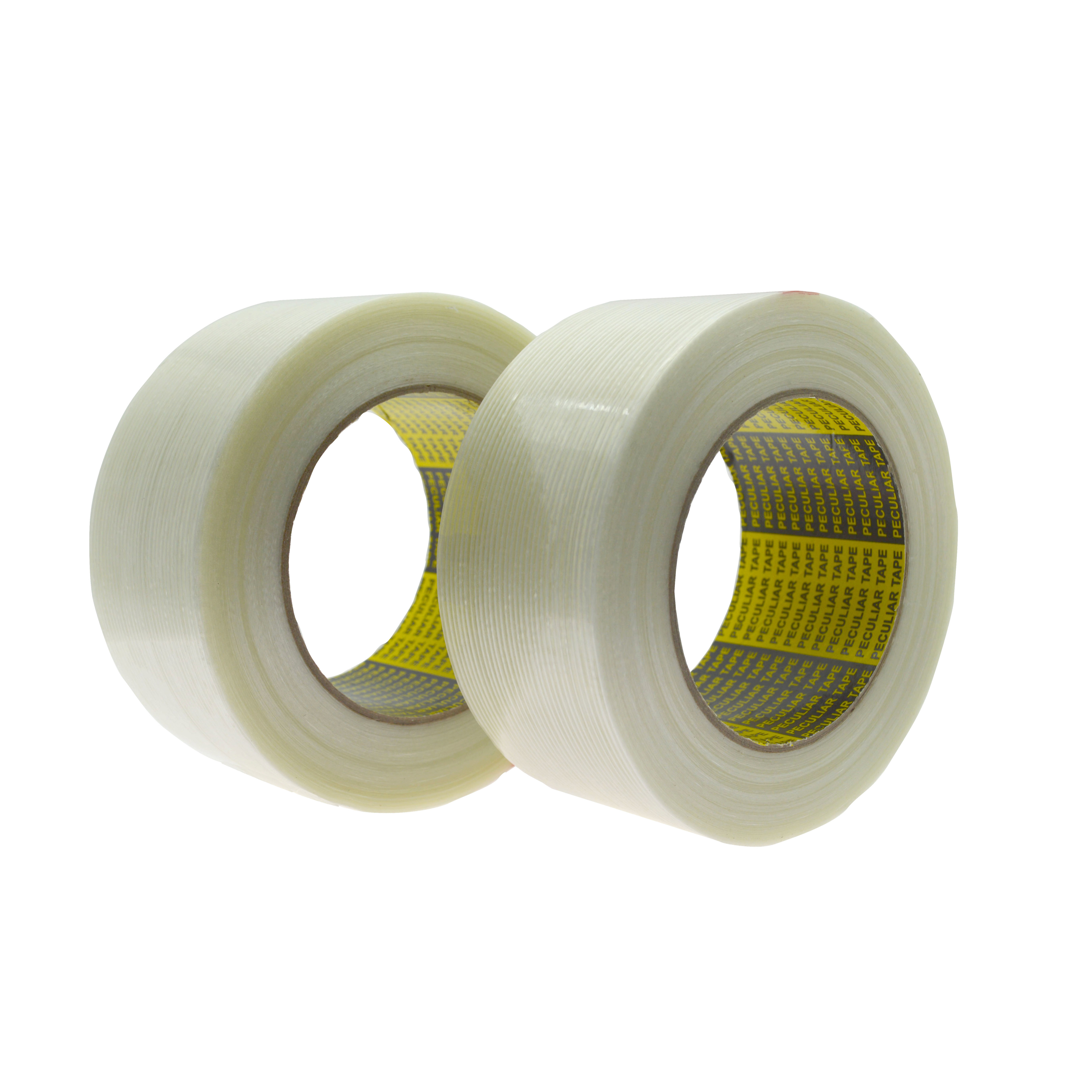 Solvent glue Custom Printed Transparent Heavy Duty Fiberglass Reinforced Unidirectional Filament Tape