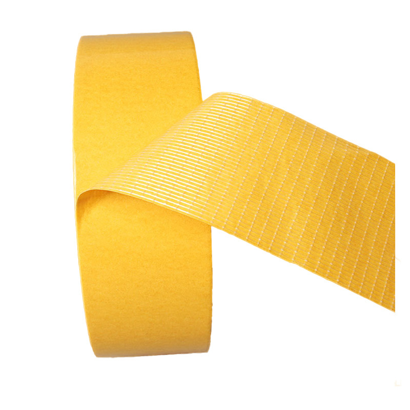 Heavy Duty Reinforced Bi-directional Double Sided Adhesive Cross Filament Tape For Foam Sealing Strip