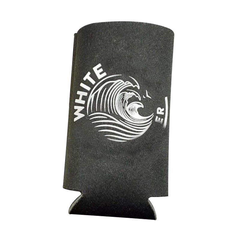 12oz Foam Can Koozies Collapsible Can Coolie BBQ Can Koozies Drink Cooler Foam Insulator Black