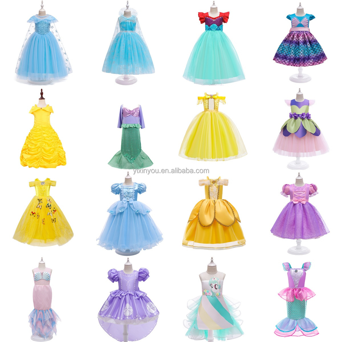 Hot sale Baby Girls Princess Lace Dress Clothes Tulle Lace Infant Party Birthday Ball Gown Dresses For Children's Clothing