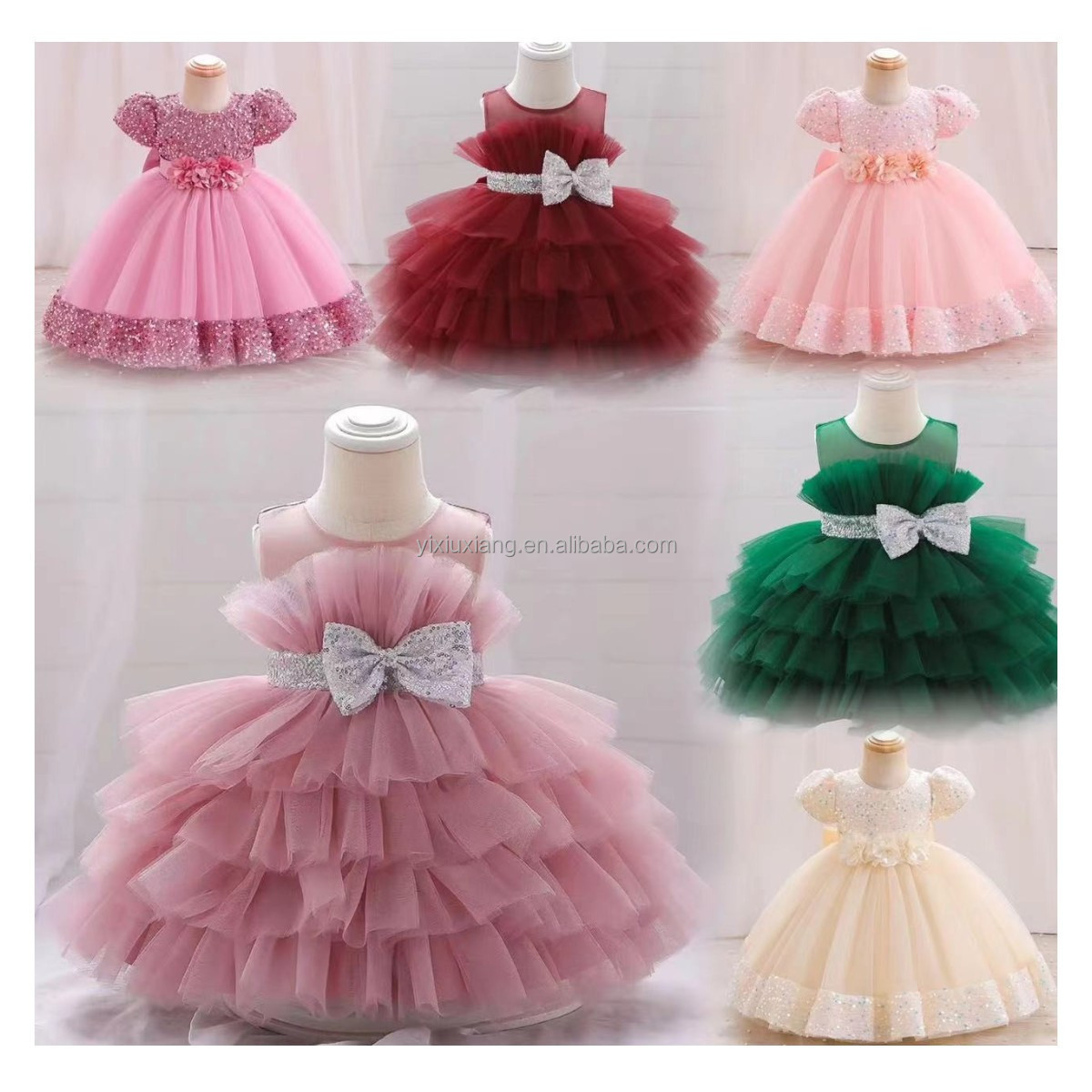 2024 summer Europe and the United States explosive children's first year dress girl princess dress dress