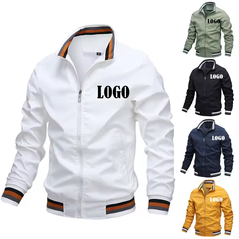 Customized Outdoors Clothes Casual Streetwear Mens Jackets and Coats Men's Bomber Spring Autumn Men 2024