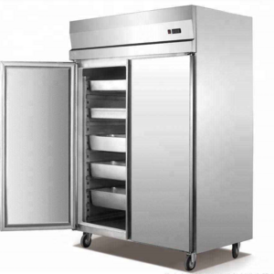 hot sale 2 big doors 304 stainless steel kitchen freezer for restaurant/hotel