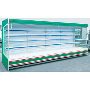 remote type open display refrigerator for big supermarket /commercial refrigerator for fruits and vegetable