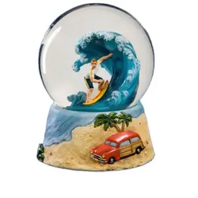 Custom Logo Online hot-selling style double wall can dancing couple glass snow globe wholesale souvenir snow water globe