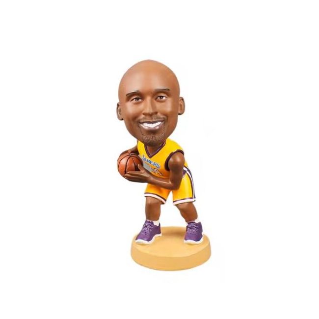 3D Basketball Star Resin Bobble Head Dolls Home Decoration Hot Sale Custom European Europe Folk Art YX Sports Sports Statue