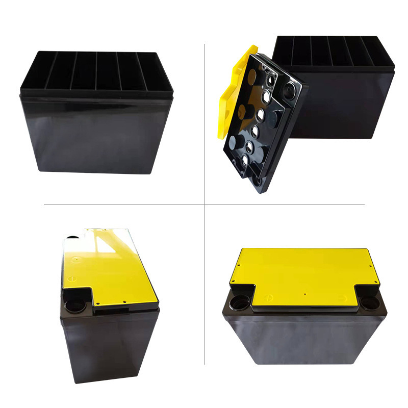 custom new energy storage battery terminal plastics shell  lithium battery power box utility containers plastic battery case inj