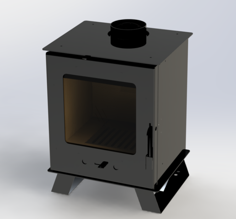 YXA-019 Modern Mini Steel Wood Stove Portable Fireplace for Indoor and Outdoor Use without Remote Control