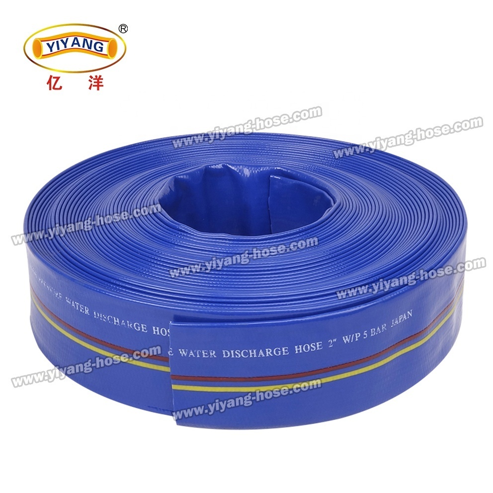 High quality 2 Inch 3 Inch 4 Inch 6 Bar Agricultural Irrigation Pipe PVC Lay Flat Hose