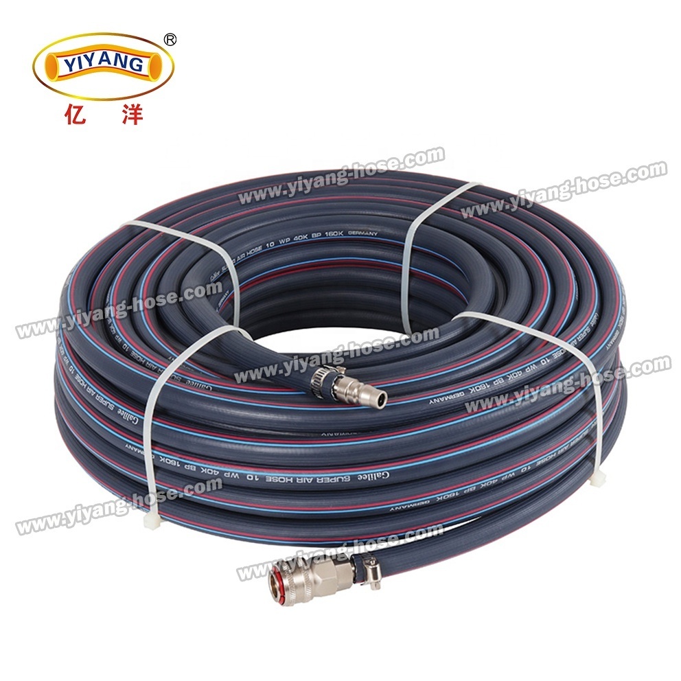 5 16 Inch Strength Braided Reinforced Pure Flexible PVC Air Compressor Hose With Abrasion Resistance For Sale