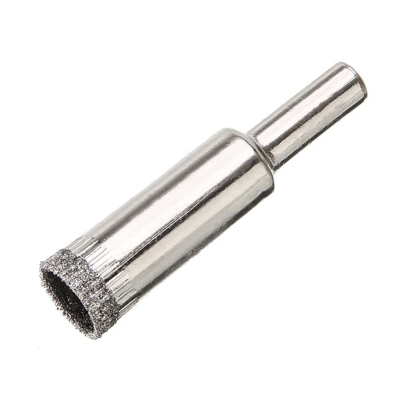 15 pcs Diamond Coated Drill Bit Set Tile Marble Glass Ceramic Hole Saw Drilling Bits For Power Tools 6mm-50mm