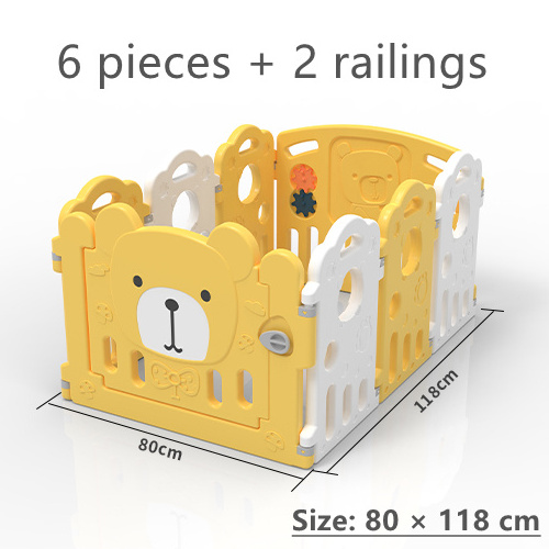 Hot Sale Multifunctional New Design Safety Kids Plastic Indoor Playard Fence Baby Playpen