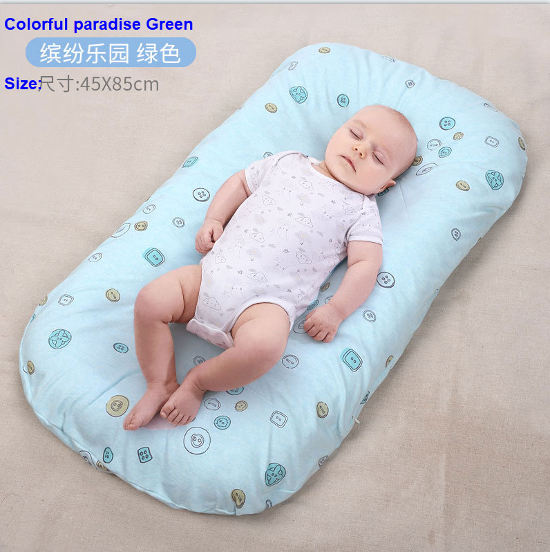 Super soft cotton baby snuggle nest sleeping bed